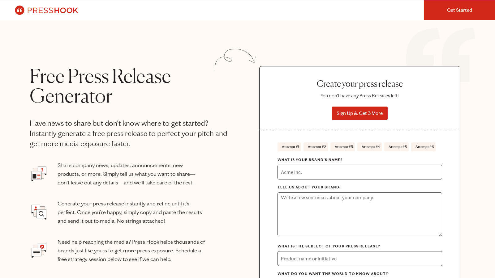 AI Press Release Generator