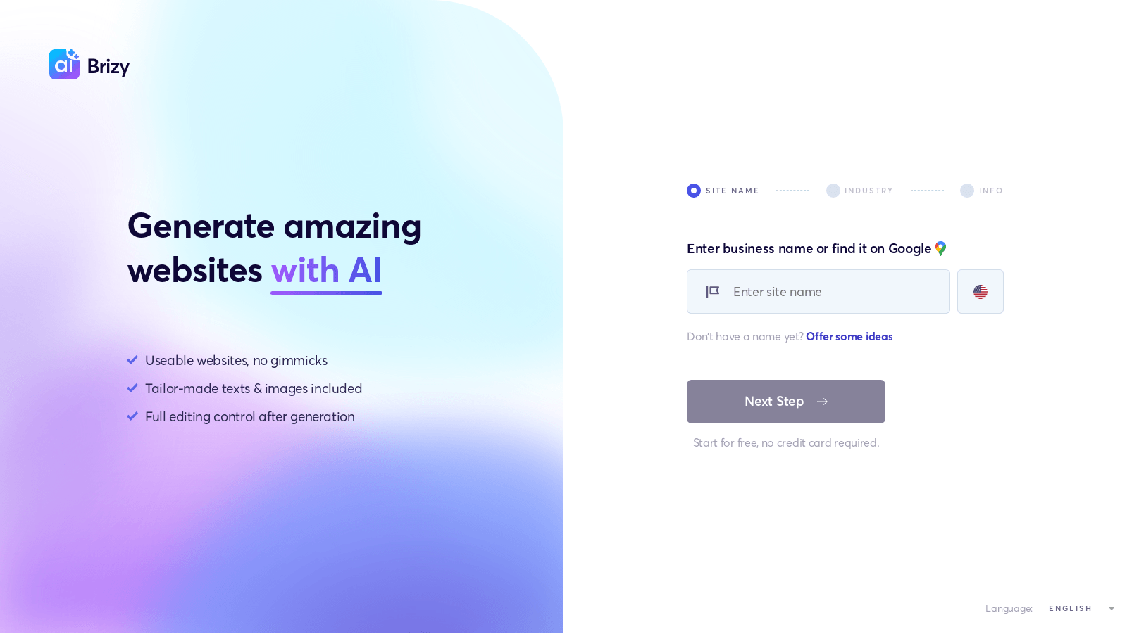 Brizy AI Builder