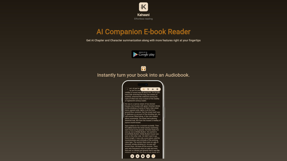 Kahaani - AI Powered Book reader