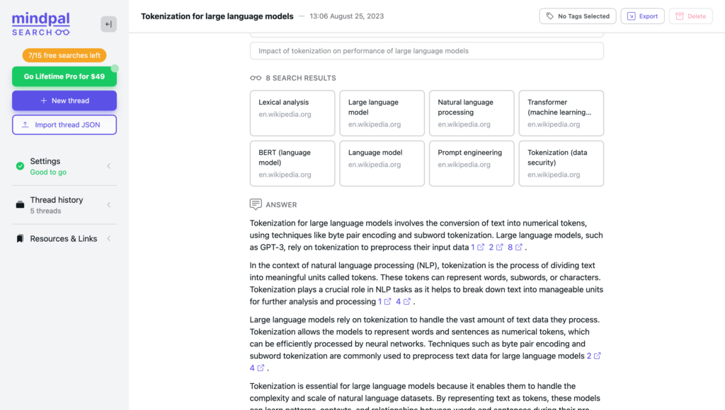 MindPal Search